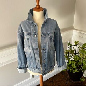 Women’s AG Ramie Trucker Jean Jacket